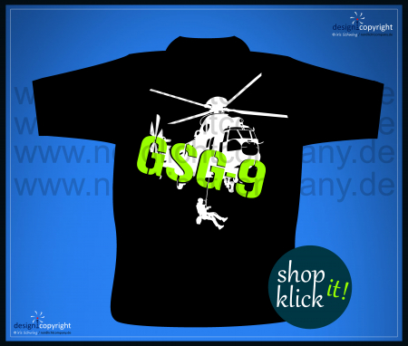 nc15 SuperPuma 322L Hubschrauber T-Shirt GSG9